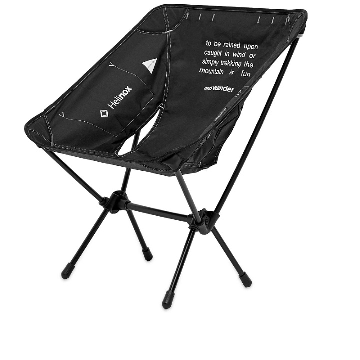 Photo: And Wander Men's x Helinox Folding Chair in Black