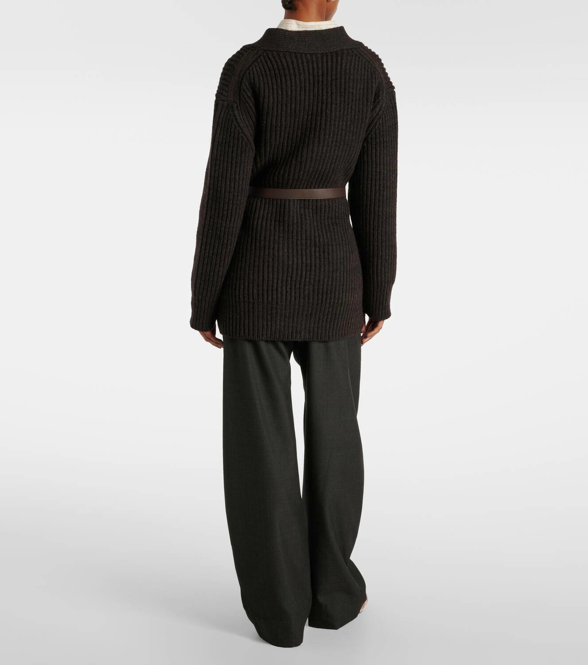 Tod's Belted wool and cashmere cardigan