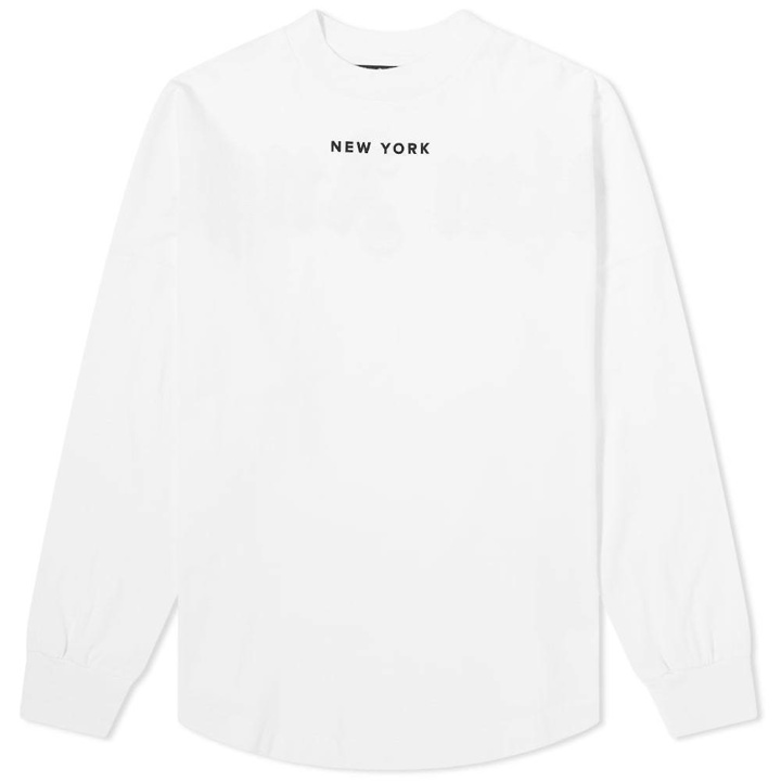 Photo: Palm Angels Long Sleeve New York Sprayed Back Print Tee