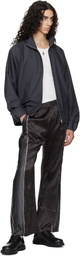 Serapis Gray Wool Track Jacket