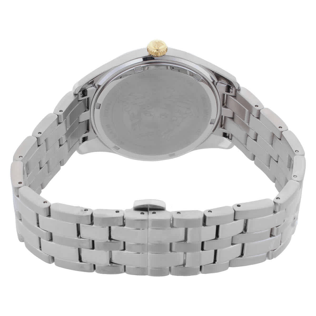 Versace Greca Time GMT Quartz Blue Dial Mens Watch VE7C00523