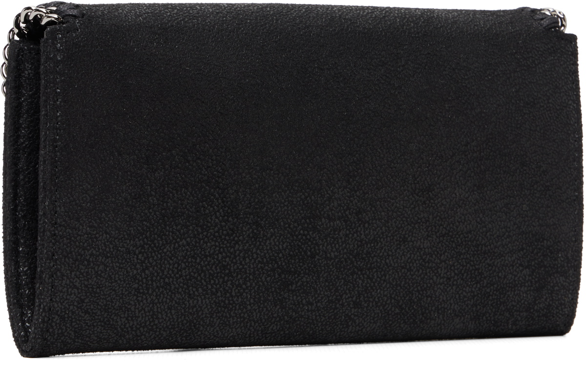 Stella McCartney Black Falabella Wallet-On-Chain Crossbody Bag
