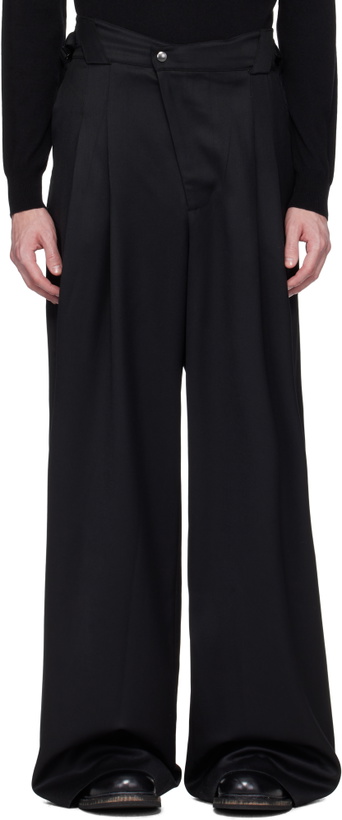 Photo: CMMAWEAR Black Wide Fluid Trousers