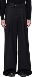 CMMAWEAR Black Wide Fluid Trousers