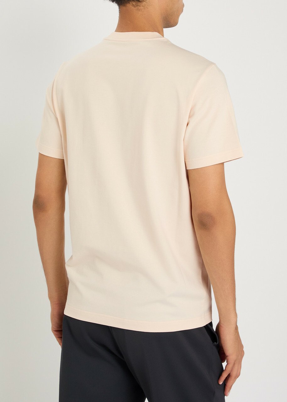 Moncler Logo Stretch-cotton T-shirt Natural