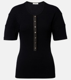 Lemaire Cotton and linen Henley shirt