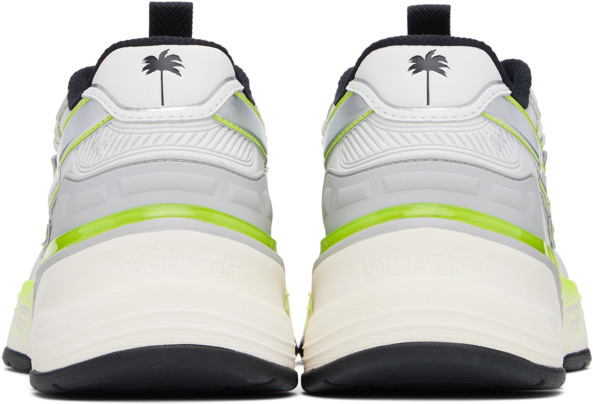 Palm Angels White & Yellow PA 4 Fluo Sneakers