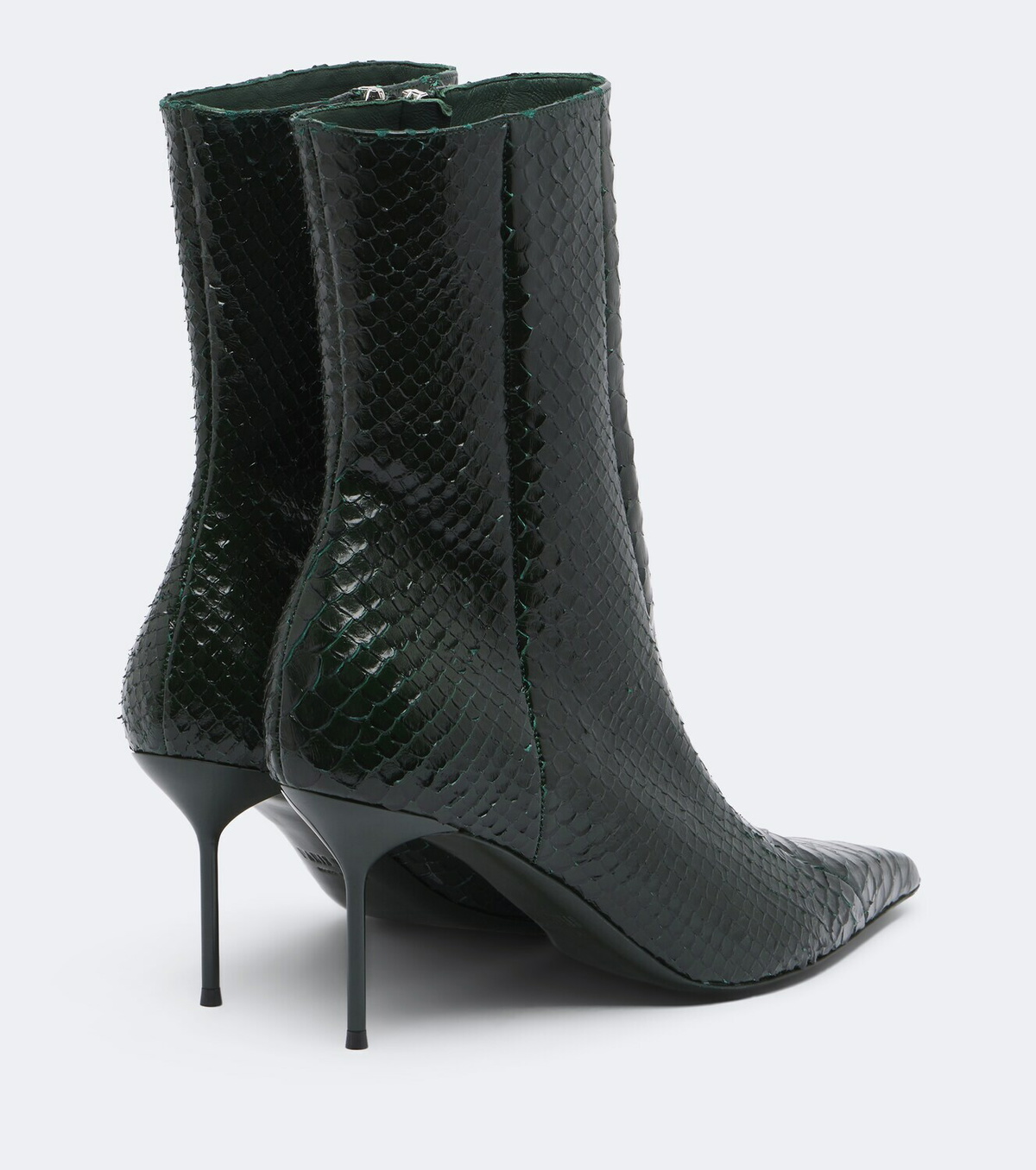 Paris Texas Lidia snake-effect leather ankle boots