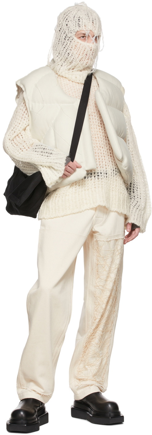 AIREI SSENSE Exclusive Off-White Alpaca Sweater