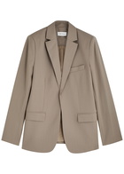 Matteau Wool-blend Blazer Taupe