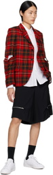 Black Comme des Garçons White Nike Edition Tennis Classic Sneakers