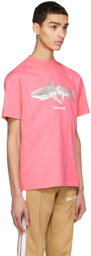 Palm Angels Pink Shark T-Shirt