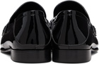 Versace Black Calf Leather Loafers