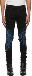AMIRI Black Crystal Painter Jeans