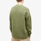 NoProblemo Men's Mohair Cardigan in Black/Olive