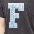 FDMTL Men's F Patch T-Shirt in Sumi