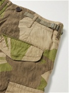 Visvim - Eiger Camouflage-Print Cotton-Blend Cargo Shorts - Green