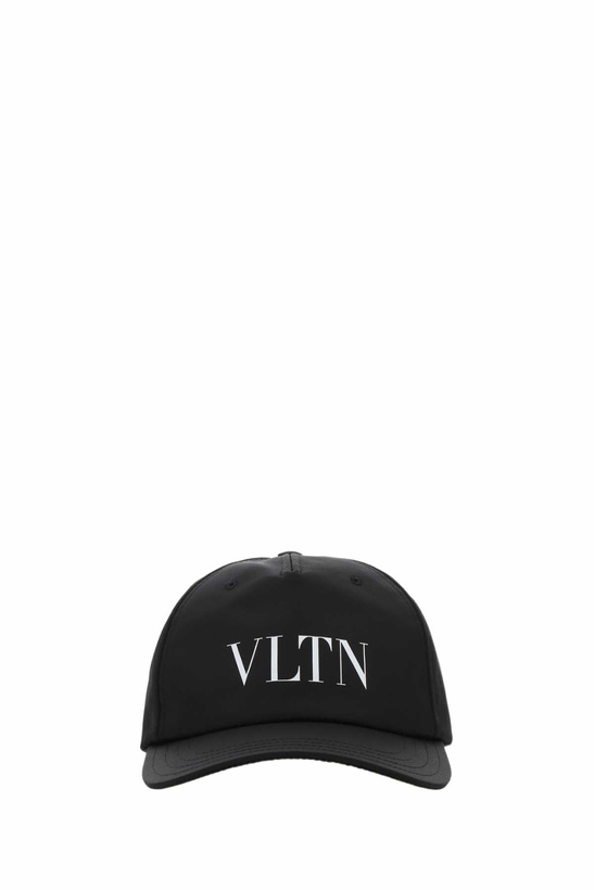 Photo: Valentino Garavani Black Nylon Baseball Cap