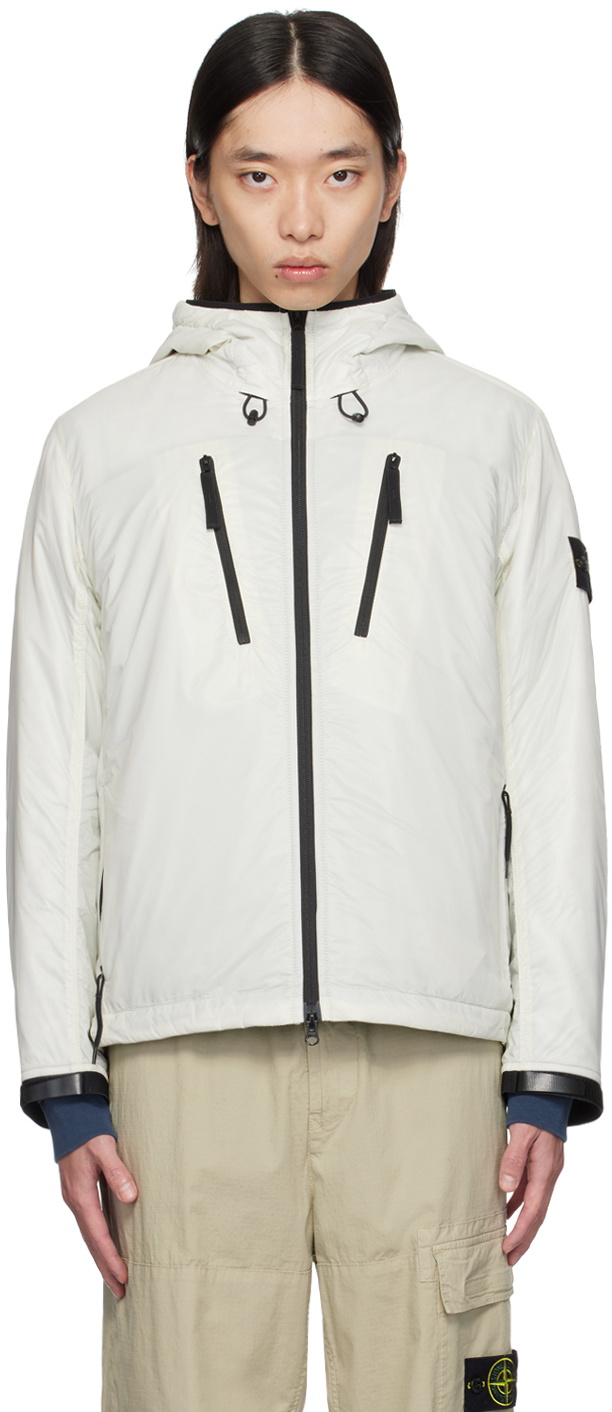 Stone Island Off White Packable Insulated Jacket Stone Island