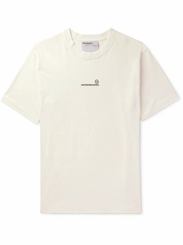 Photo: HAYDENSHAPES - Shapers Logo-Print Cotton-Jersey T-Shirt - Neutrals