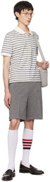 Thom Browne Gray Zip-Fly Shorts