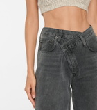 Agolde - Criss Cross high-rise straight jeans