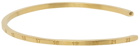 Maison Margiela Gold Mini Numbers Cuff Bracelet