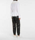 Alexander McQueen Wool-blend peplum jacket