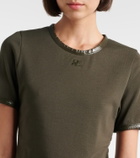Courrèges Logo cotton-blend T-shirt