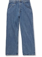 Small Talk - Straight-Leg Striped Jeans - Blue