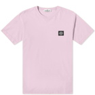 Stone Island Junior Patch Logo T-Shirt in Pink