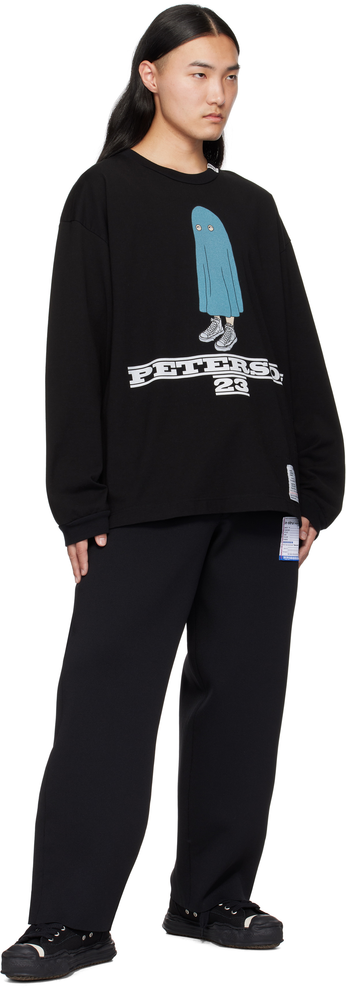 Maison MIHARA YASUHIRO Black Milan Rib Easy Sweatpants
