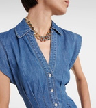 Veronica Beard Ruben cotton chambray shirt dress