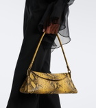 Balmain 64-83 Small snake-effect leather shoulder bag
