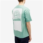 Stone Island Men's Scratched Print T-Shirt in Light Green