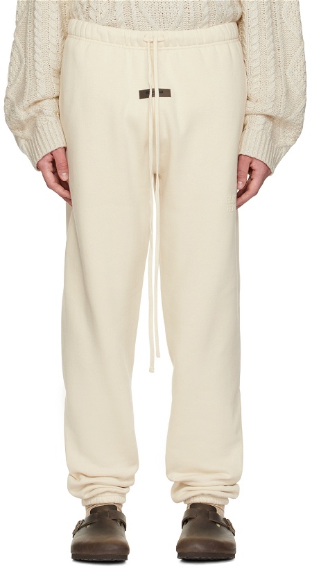 Photo: Essentials Off-White Drawstring Lounge Pants