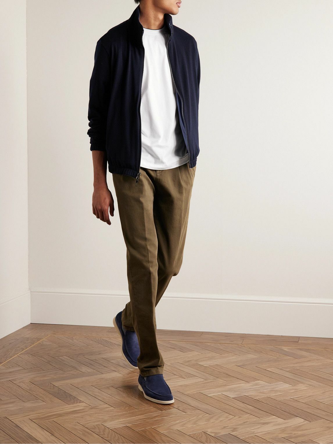 Loro Piana - Cotton-Jersey T-Shirt - White Loro Piana