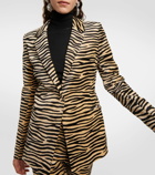 Rabanne Animal-print cotton blazer