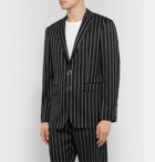 Burberry - Black Slim-Fit Pinstriped Virgin Wool-Blend Suit Jacket - Black