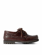 Mr P. - Leather Boat Shoes - Brown