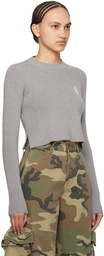 AMIRI Gray Stack Sweater