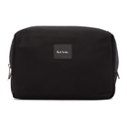 Paul Smith Black Nylon Multistripe Washbag Pouch