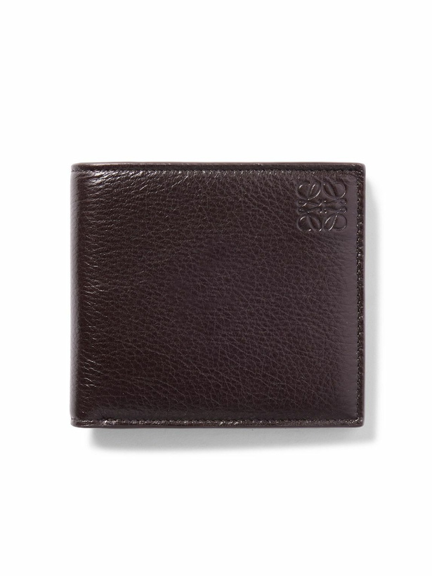 Photo: LOEWE - Logo-Debossed Full-Grain Leather Bifold Wallet