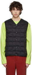 TAION Black Down Buttoned Vest