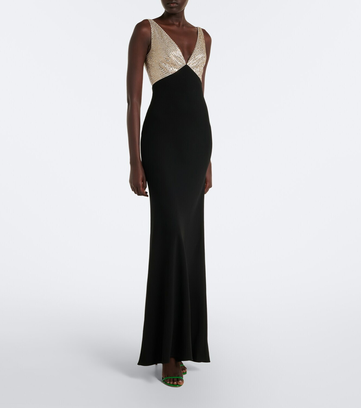 Roland Mouret Caped embellished gown