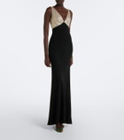 Roland Mouret Caped embellished gown