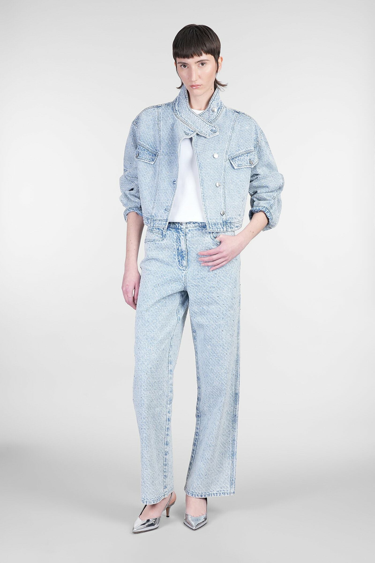 【送料&関税込】IRO Dalou Jeans In Cyan Cotton IRO Dalou Jeans In Cyan Cotton Iro
