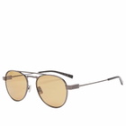 Saint Laurent Sunglasses Saint Laurent SL 708 Sunglasses in Ruthenium/Brown 