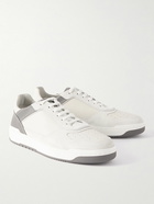 Brunello Cucinelli - Suede and Leather Sneakers - White