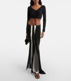Nensi Dojaka Ruched crop top